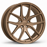 MRR F101 forged wheel in Matte Bronze, three-quarter angled view