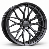 MRR F103 forged wheel in graphite gray, three-quarter angled view