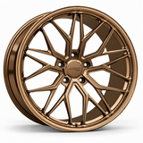 MRR F103-L forged wheel in Gloss Bronze, angled view