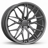MRR F103-L forged wheel in Gloss Gun Metal, angled view