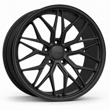 MRR F103-L forged wheel in Matte Black, angled view