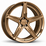 MRR F105 forged wheel in Gloss Bronze finish, source-matched angled view