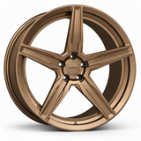 MRR F105 forged wheel in Matte Bronze finish, source-matched angled view