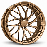 MRR F106 forged wheel in Gloss Bronze finish, source-matched angled view