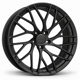 MRR F106 forged wheel in Matte Black finish, source-matched angled view