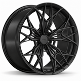 MRR F164 monoblock forged wheel, Matte Black, angled view