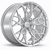 MRR F164 monoblock forged wheel, Silver, angled view