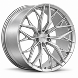 MRR F165 forged wheel in Brushed Clear, three-quarter view