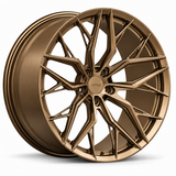 MRR F165 forged wheel in Gloss Bronze, three-quarter view