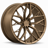 MRR F165 forged wheel in Matte Bronze, three-quarter view