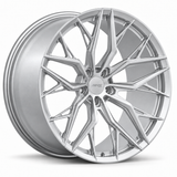 MRR F165 forged wheel in Silver, three-quarter view