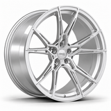 MRR F176 forged wheel in Silver, three-quarter angle