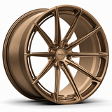 MRR F177 forged wheel in Matte Bronze, three-quarter angle