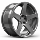 MRR F179 forged wheel in Gloss Gun Metal finish, three-quarter angle view