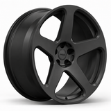 MRR F179 forged wheel in Matte Black finish, three-quarter angle view