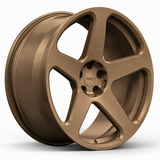 MRR F179 forged wheel in Matte Bronze finish, three-quarter angle view