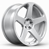 MRR F179 forged wheel in Silver finish, three-quarter angle view