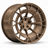 MRR F182 monoblock forged wheel, Matte Bronze, three-quarter view