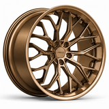 MRR F311 forged wheel in Gloss Bronze, three-quarter view