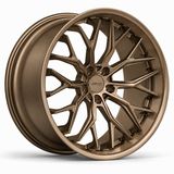 MRR F311 forged wheel in Matte Bronze, three-quarter view