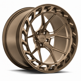 MRR F312 forged wheel in Matte Bronze, three-quarter view