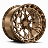 MRR F313 forged wheel in Gloss Bronze, three-quarter view
