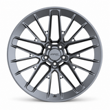 MRR F324 monoblock forged wheel, Original gray, front view, with MRR Design center cap