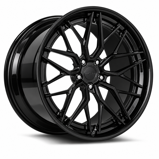 NES FG-X (TWO PIECE) in Gloss Black with matching center cap